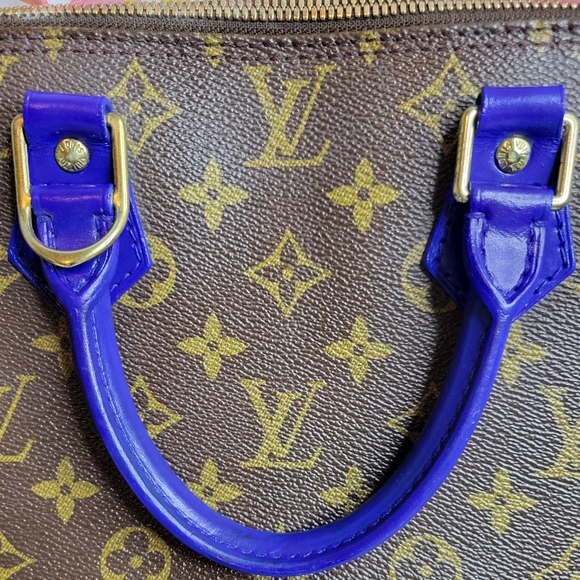 Authentic Vintage Louis Vuitton Alma PM VI0989, Very Good Condition, Cobalt Blue - Picture 5 of 16